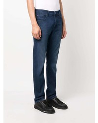 Мужские темно-синие джинсы с вышивкой от Jacob Cohen