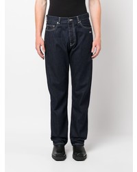 Мужские темно-синие джинсы с вышивкой от Off-White