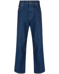 Мужские темно-синие джинсы с вышивкой от MSGM