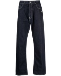 Мужские темно-синие джинсы с вышивкой от Off-White