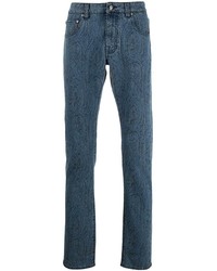 Мужские темно-синие джинсы с "огурцами" от Etro