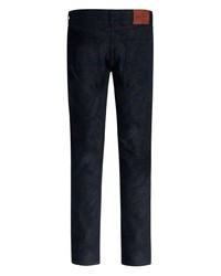 Мужские темно-синие джинсы с "огурцами" от Etro