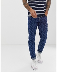 Мужские темно-синие джинсы с принтом от ASOS DESIGN