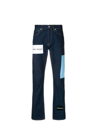 Мужские темно-синие джинсы с принтом от Calvin Klein Jeans