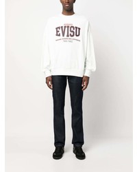 Мужские темно-синие джинсы с принтом от Evisu