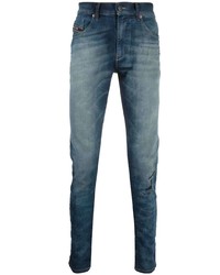 Мужские темно-синие джинсы с принтом от Diesel