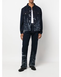 Мужские темно-синие джинсы с принтом от Cmmn Swdn