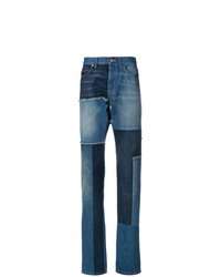 Мужские темно-синие джинсы с принтом от Lanvin