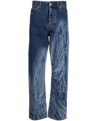 Мужские темно-синие джинсы с принтом от MSGM