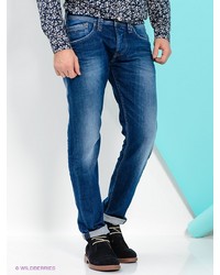 Мужские темно-синие джинсы с принтом от PEPE JEANS LONDON