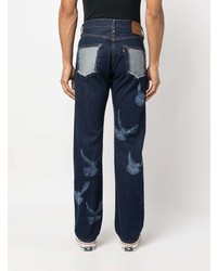 Мужские темно-синие джинсы с принтом от Levi's