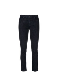 Женские темно-синие джинсы с украшением от Victoria Victoria Beckham