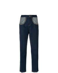 Женские темно-синие джинсы с шипами от Tommy Hilfiger