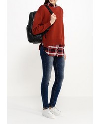 Темно-синие джинсы скинни от Ad-oro