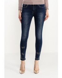 Темно-синие джинсы скинни от Ad-oro