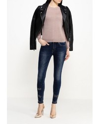 Темно-синие джинсы скинни от Ad-oro