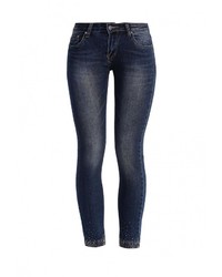 Темно-синие джинсы скинни от Ad-oro