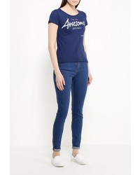 Темно-синие джинсы скинни от Alcott