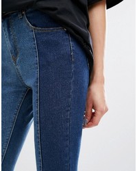 Темно-синие джинсы скинни от PrettyLittleThing
