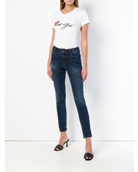 Темно-синие джинсы скинни от Twin-Set