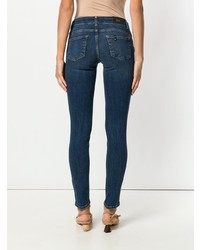 Темно-синие джинсы скинни от Liu Jo