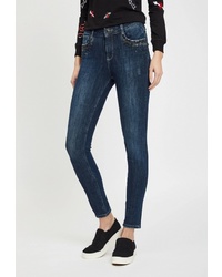 Темно-синие джинсы скинни от DSHE