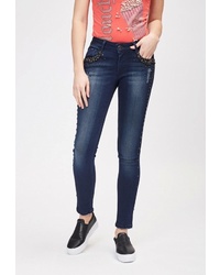 Темно-синие джинсы скинни от DSHE