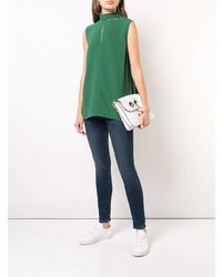 Темно-синие джинсы скинни от Mother