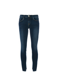 Темно-синие джинсы скинни от Frame Denim