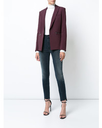 Темно-синие джинсы скинни от Mother