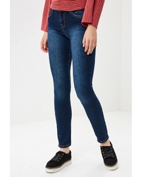 Темно-синие джинсы скинни от Incity