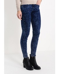Темно-синие джинсы скинни от Jennyfer