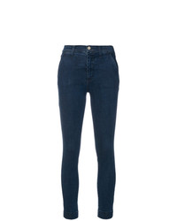 Темно-синие джинсы скинни от Les Copains