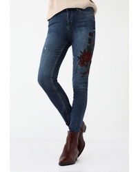 Темно-синие джинсы скинни от Lime