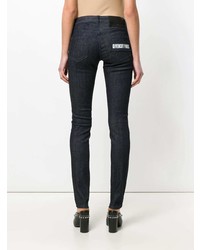 Темно-синие джинсы скинни от Givenchy