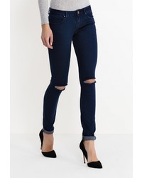 Темно-синие джинсы скинни от LOST INK