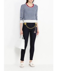 Темно-синие джинсы скинни от Love Moschino