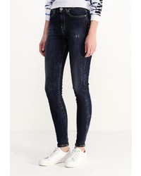 Темно-синие джинсы скинни от Maison Scotch