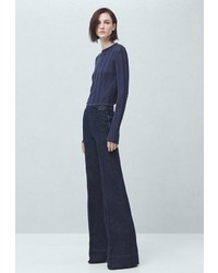 Темно-синие джинсы скинни от Mango