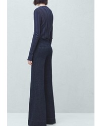 Темно-синие джинсы скинни от Mango