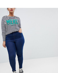 Темно-синие джинсы скинни от New Look Plus