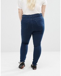 Темно-синие джинсы скинни от Brave Soul