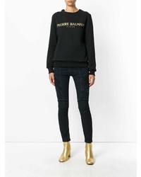 Темно-синие джинсы скинни от PIERRE BALMAIN