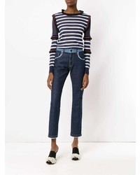 Темно-синие джинсы скинни от Andrea Bogosian