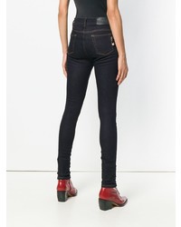 Темно-синие джинсы скинни от Versus