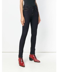 Темно-синие джинсы скинни от Versus