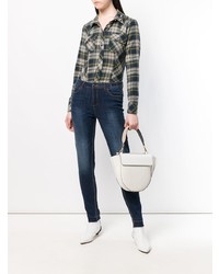 Темно-синие джинсы скинни от Twin-Set