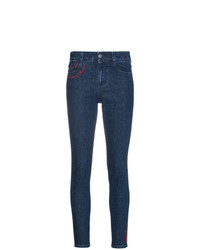 Темно-синие джинсы скинни от Stella McCartney