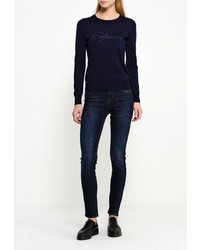 Темно-синие джинсы скинни от Tom Farr