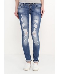 Темно-синие джинсы скинни от Tom Farr